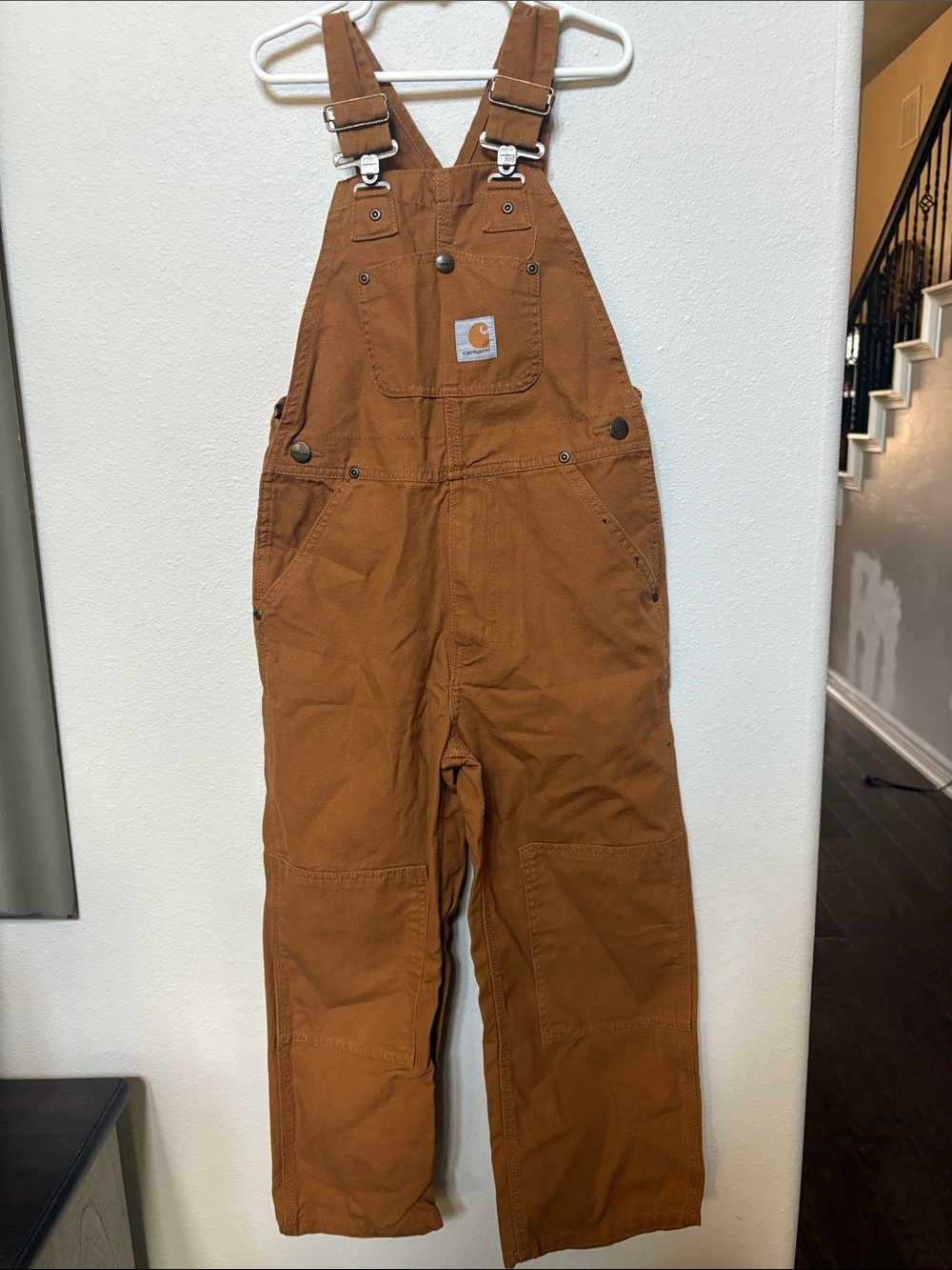 Carhartt kids Brown Work Cargo Overalls